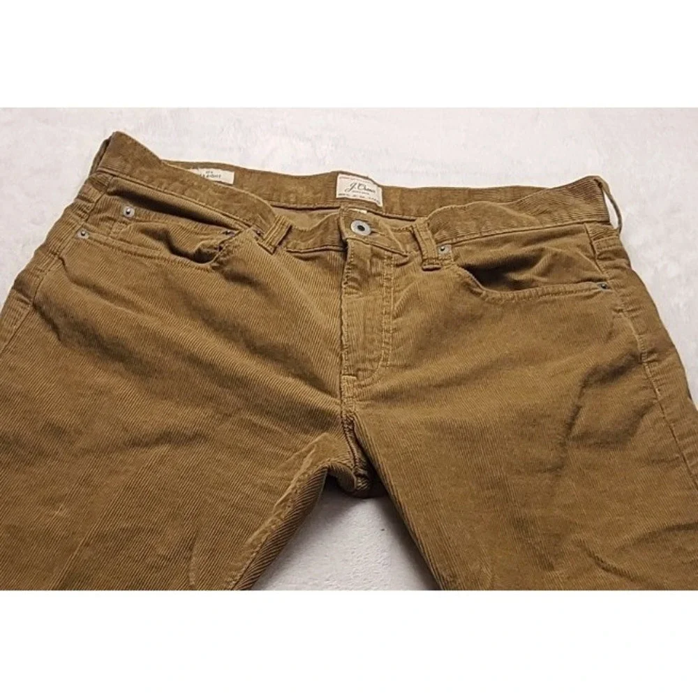 J. Crew 770 Straight Fit Corduroy Pants Men's 32x32 Brown Fine Wale 5-Pocket